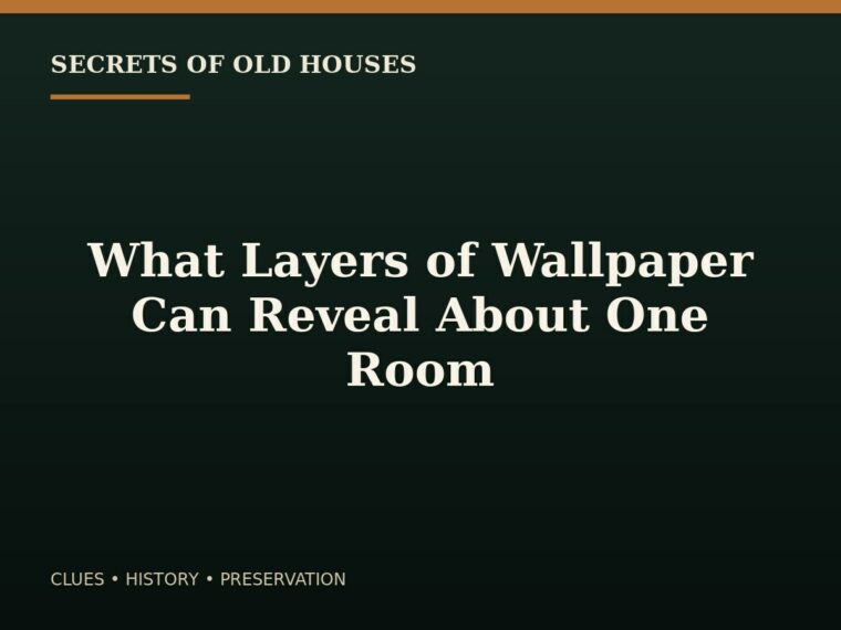 What Layers of Wallpaper Can Reveal About One Room — editorial illustration