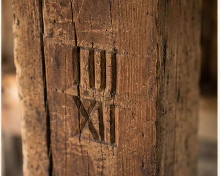 The Roman Numerals Carpenters Hid on Old Timbers — editorial reconstruction 2