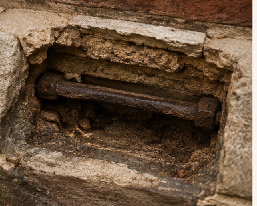 The Iron Boot Scraper Beside an Old Front Step — editorial reconstruction 3