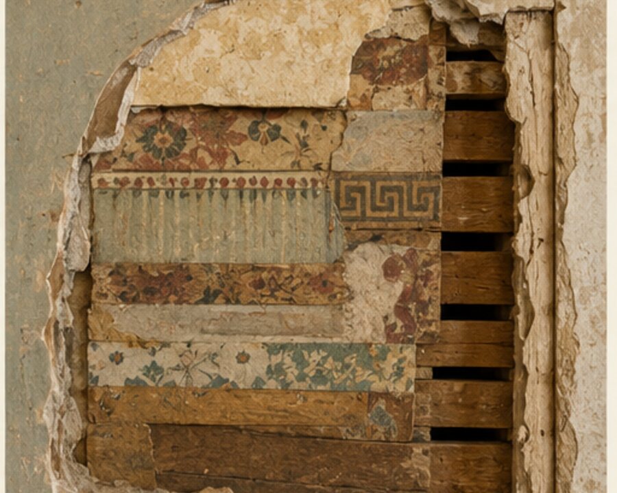 What Layers of Wallpaper Can Reveal About One Room — editorial reconstruction 3