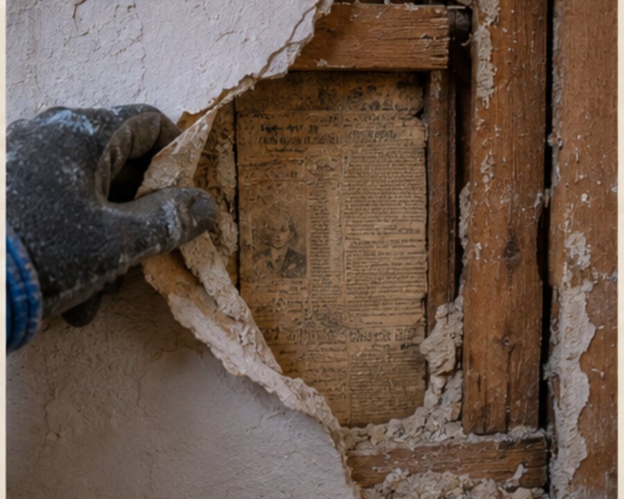 Why Builders Left Newspapers Inside Old Walls — editorial reconstruction 5