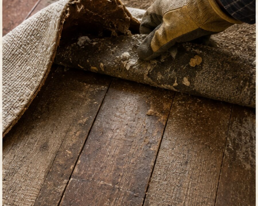 The Original Wood Floor Hiding Under Carpet — editorial reconstruction 5
