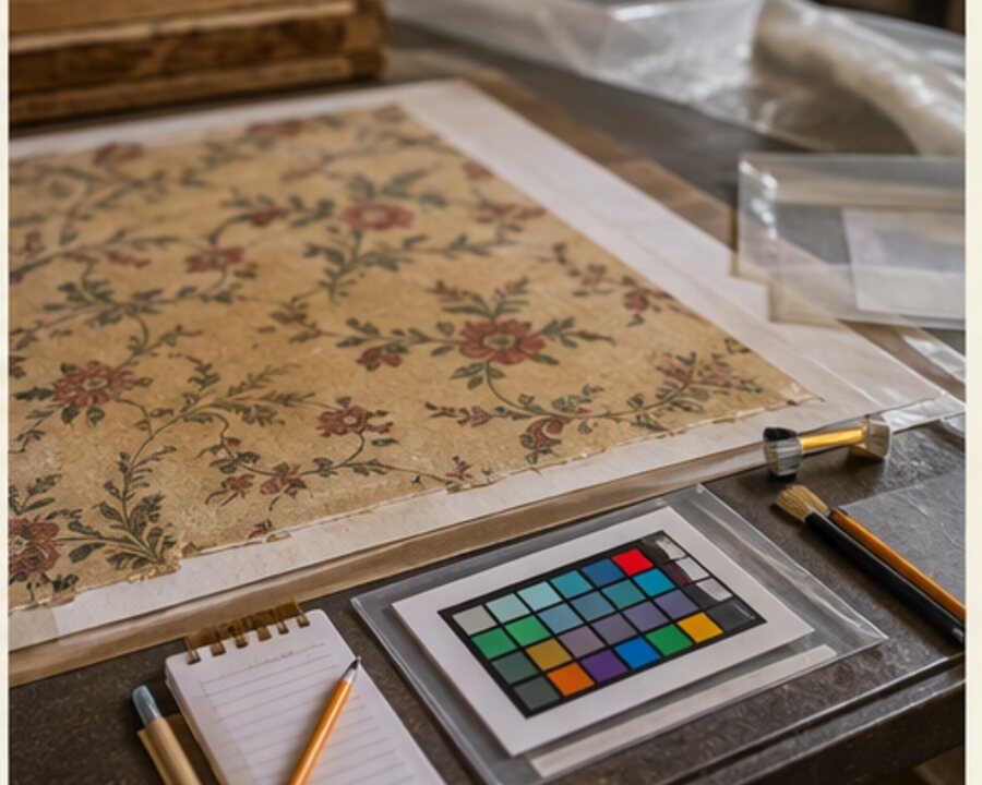 What Layers of Wallpaper Can Reveal About One Room — editorial reconstruction 6