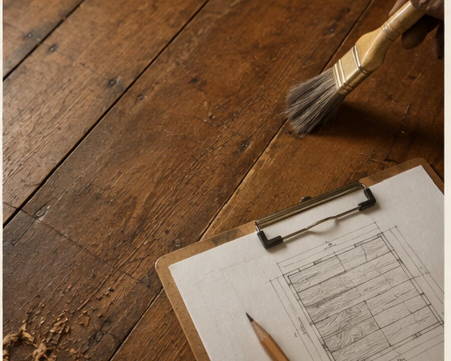 The Original Wood Floor Hiding Under Carpet — editorial reconstruction 6