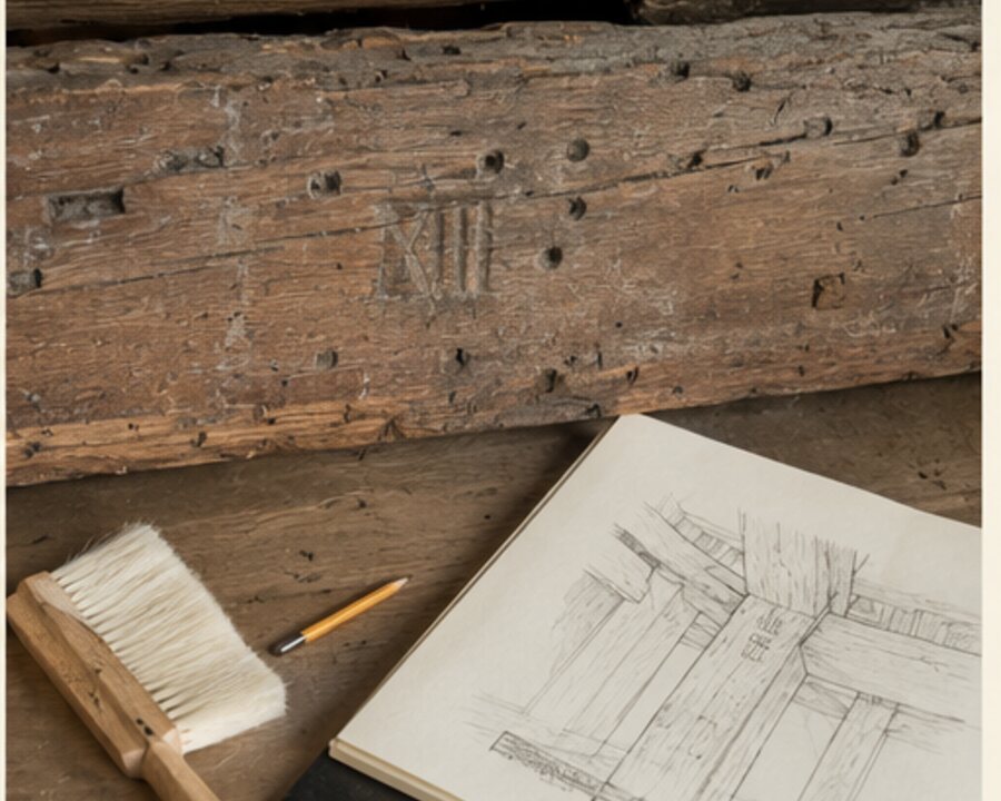 The Roman Numerals Carpenters Hid on Old Timbers — editorial reconstruction 6